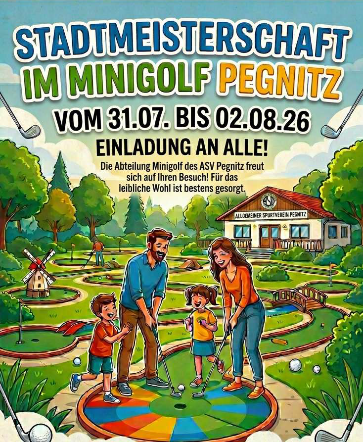 Stadtmeisterschaft im Minigolf