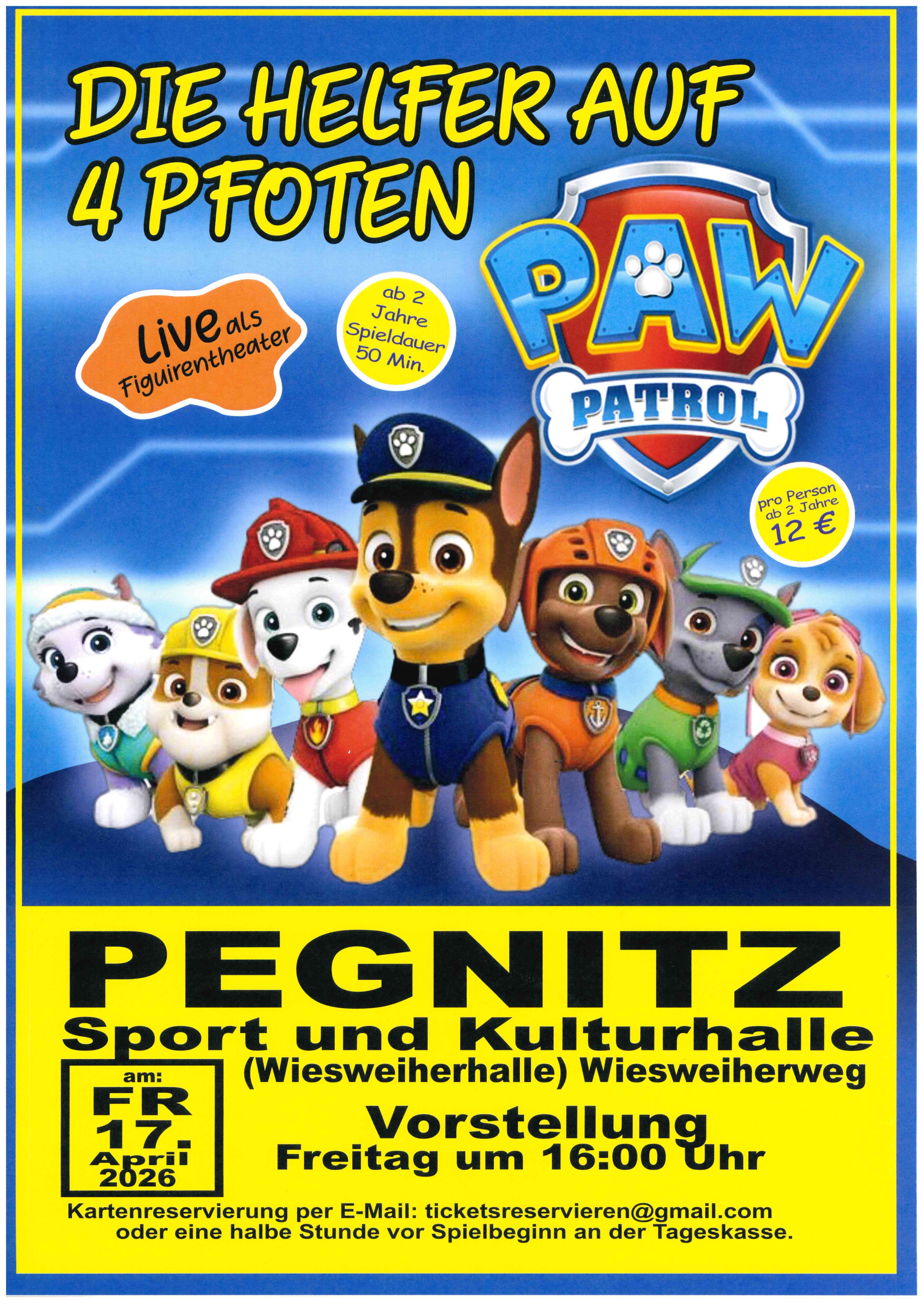 Figurentheater Paw Patrol