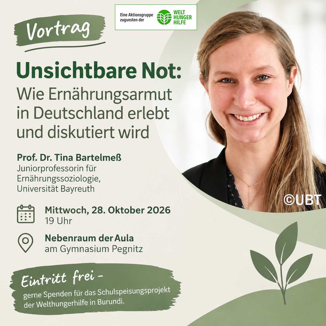 Vortrag: Unsichtbare Not: Wie Ernährungsarmut in Deutschland erlebt und diskutiert wird