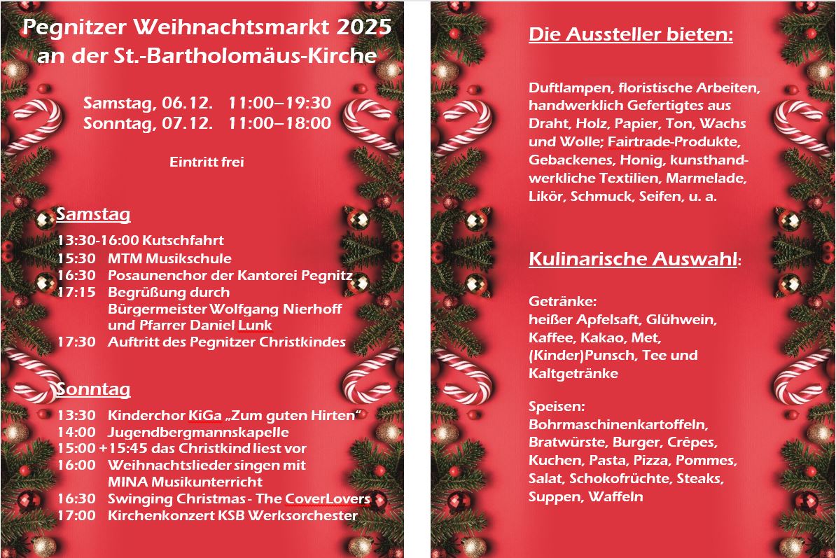 Weihnachtsmarkt an der St.-Bartholomäus-Kirche