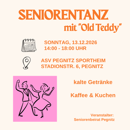 Seniorentanz mit "Old Teddy"