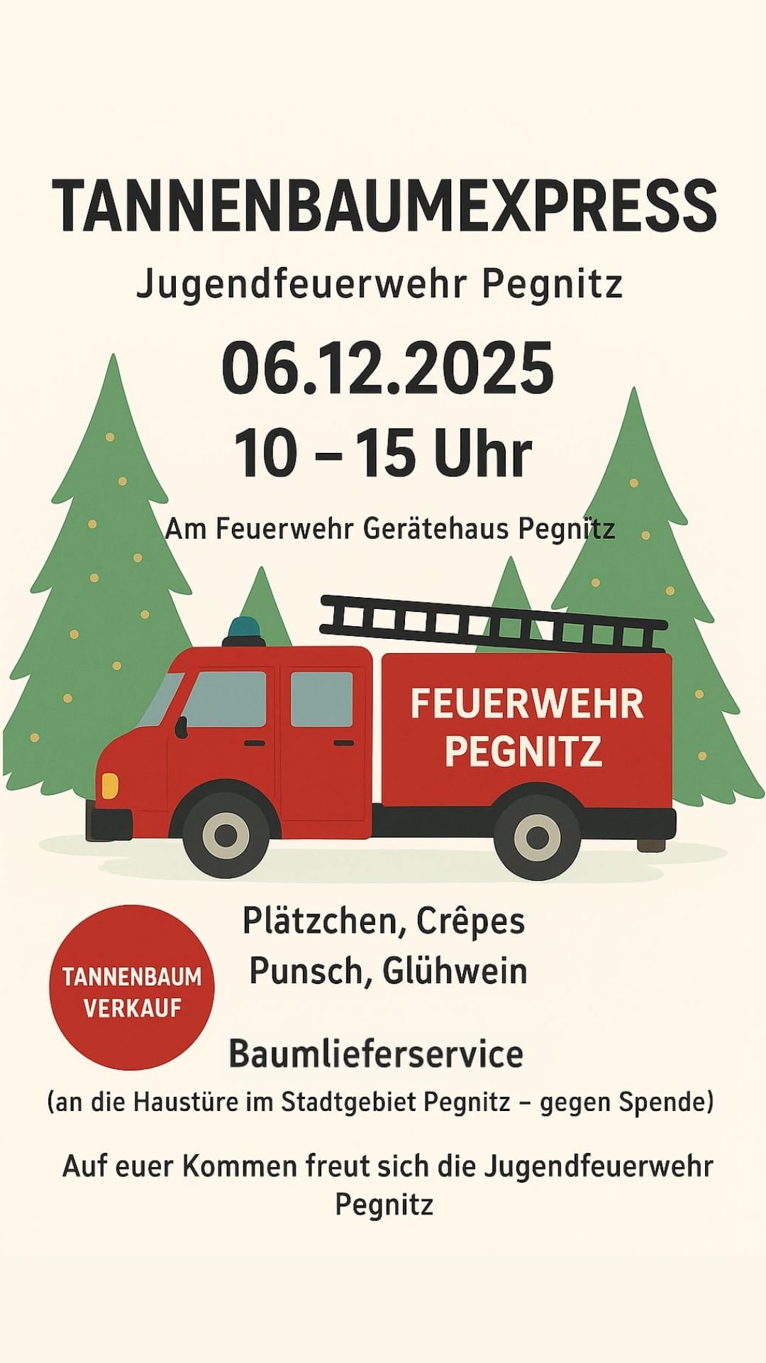 Tannenbaumexpress Jugendfeuerwehr Pegnitz