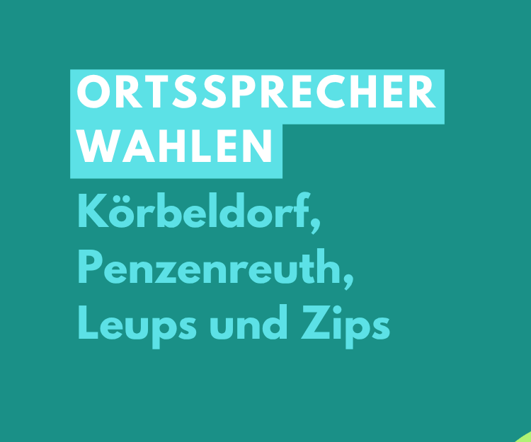 Bekanntgabe Ortssprecherwahlen